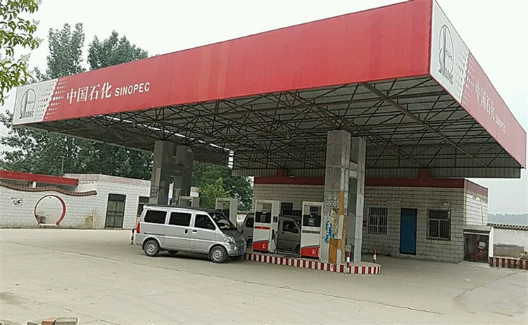 乐平加油站钢结构网架案例5